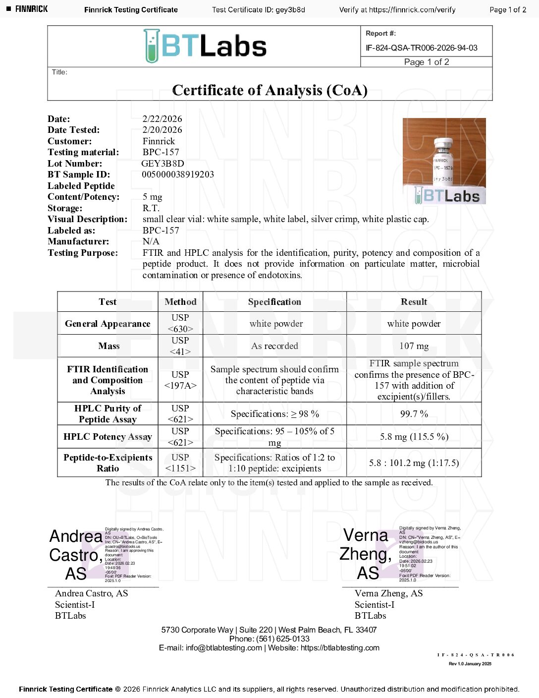 BPC-157_5mg_2_22_2026 BPC-157 Research Peptide 5MG | Laboratory Grade Compound - Image 3
