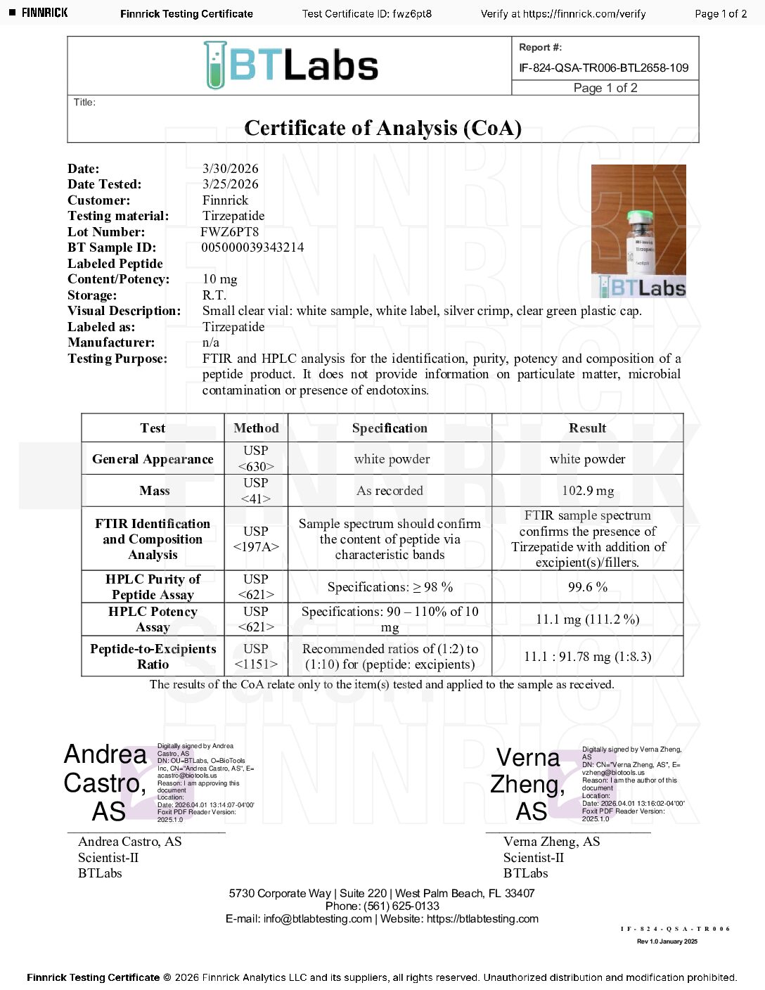 tirz 10 april 2026 SV-TR 10mg Research Compound | High Purity - Image 2