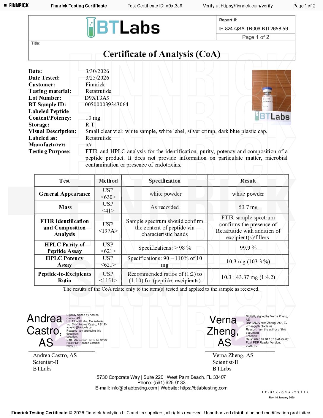 reta 10mg march 2026 SV-RT 10mg Research Peptide | High Purity - Image 3