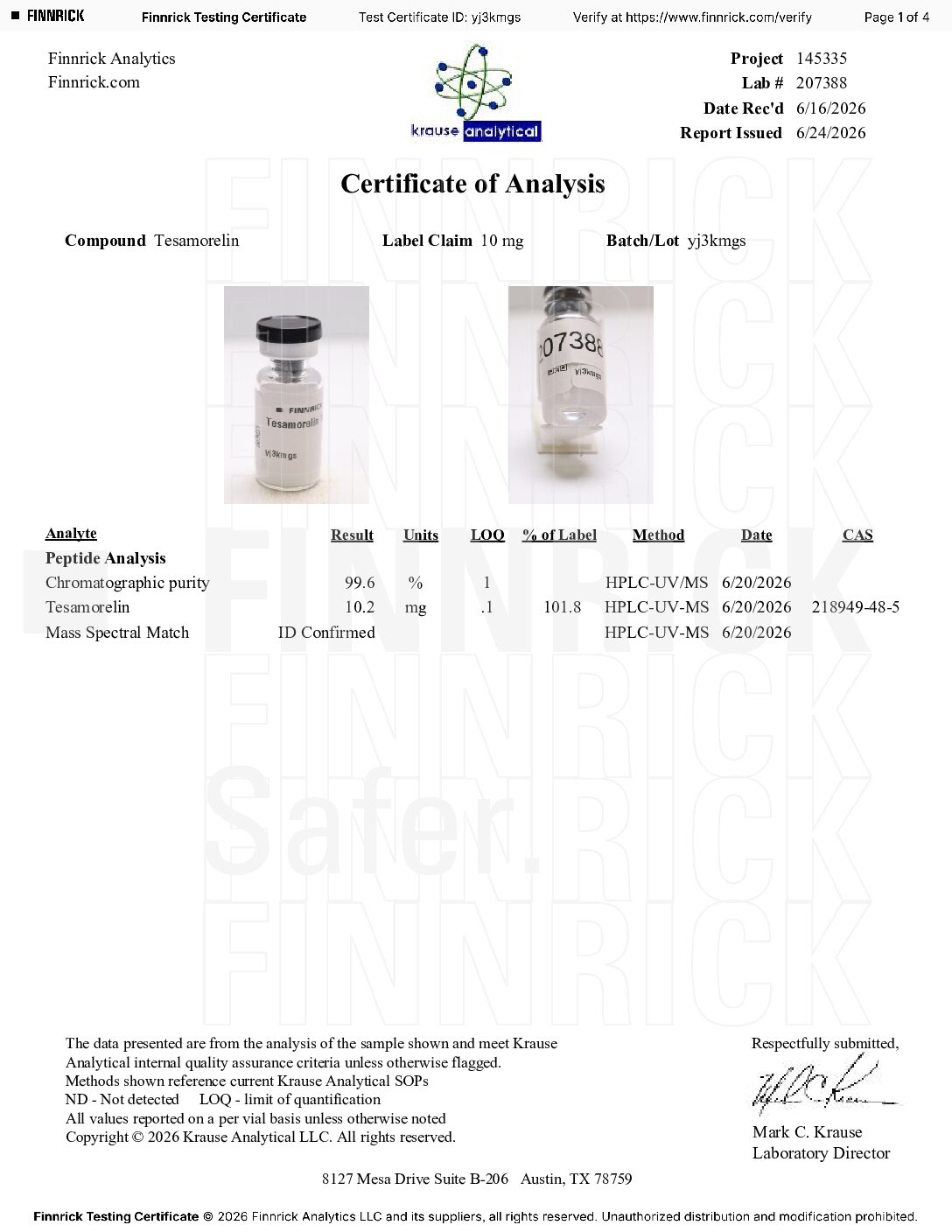tesa 10 Tesa (research Grade) 10MG - Image 2
